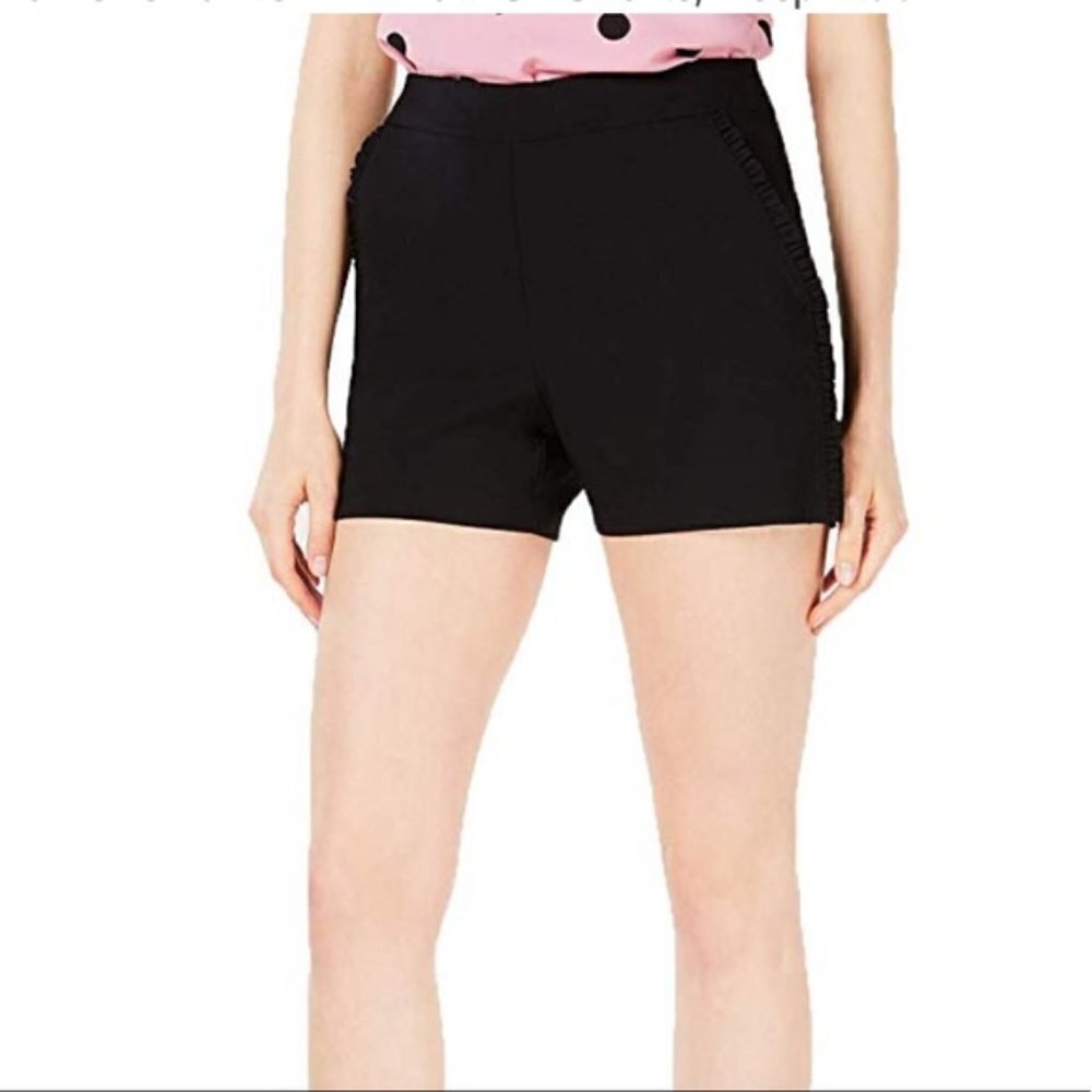 NEW Bar lll Ruffle Trim Pockets Pull On Shorts 4